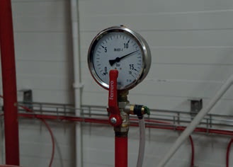 Fot.7.
Ciśnienie wody utrzymywane w sieci do celów
pożarowych
