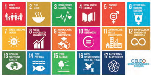 Rys. 1. 17 Celów Zrównoważonego Rozwoju [3] Fig. 1 17 sustainable development goals